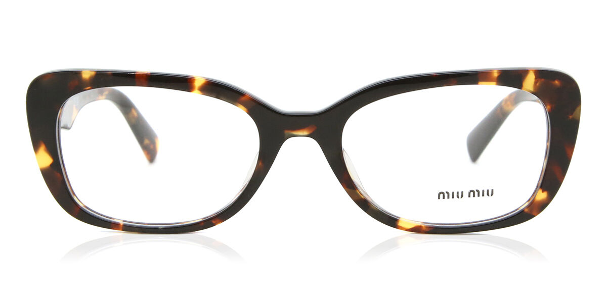 Photos - Glasses & Contact Lenses MIU MIU MU07VV VAU1O1 Women's Eyeglasses Tortoiseshell Size 55 (Fr 
