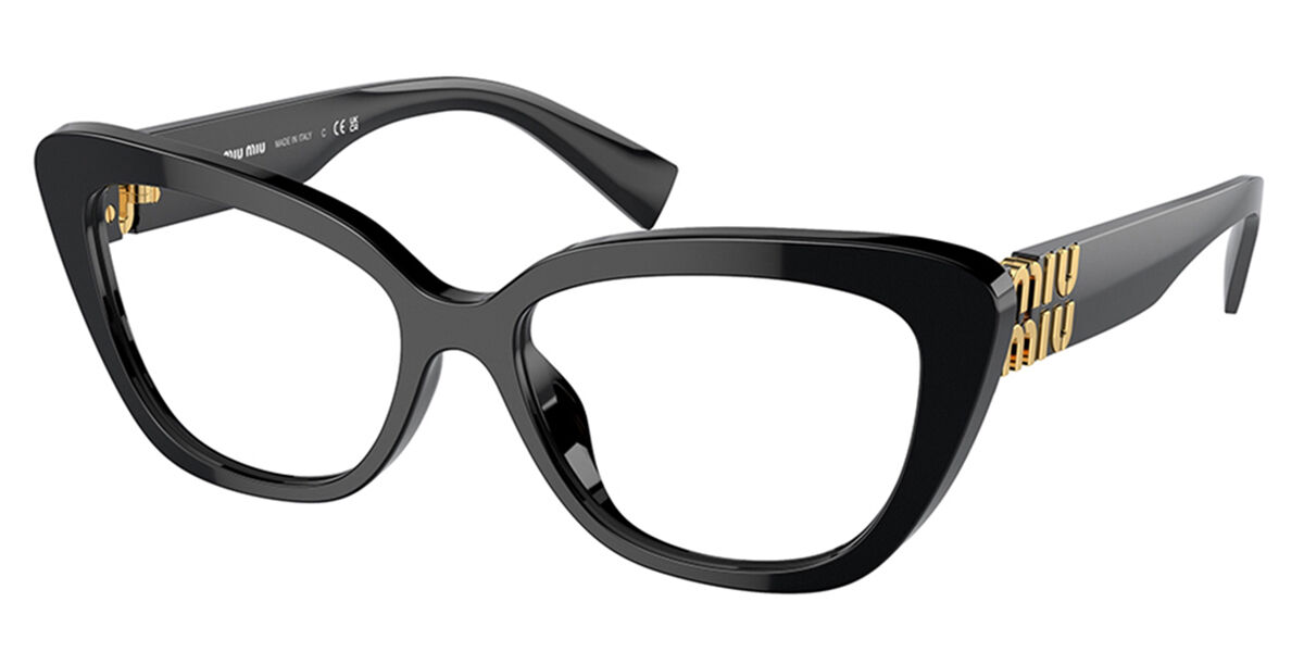 Miu Miu MU05VV 1AB1O1 Glasses Black | VisionDirect Australia