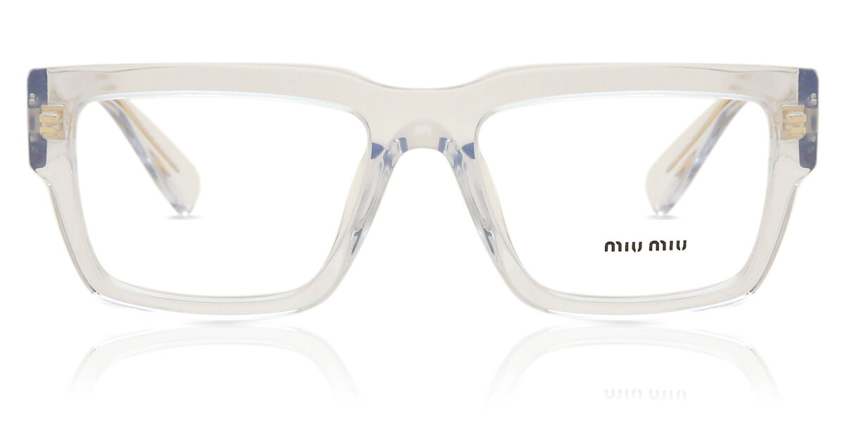 Photos - Glasses & Contact Lenses MIU MIU MU02XV 2AZ1O1 Women's Eyeglasses Clear Size 52 (Frame Only 