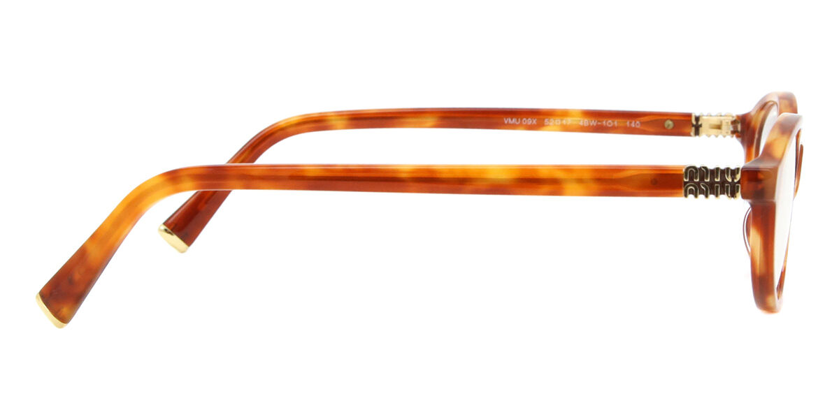 Miu Miu MU09XV 4BW1O1 Light Brown Tortoise Frame Eyeglasses