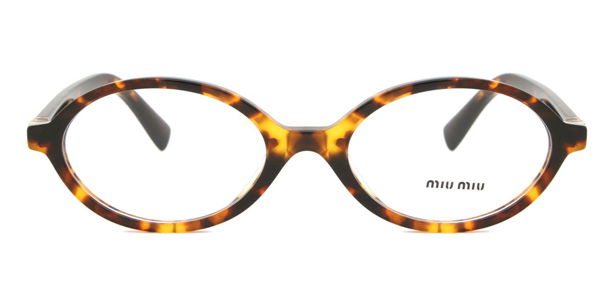 Miu Miu Damen Honey Yellow Tortoise Mu01xv Vau1o1 Tortoiseshell Brillen