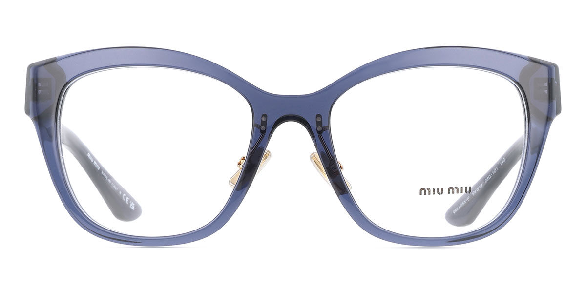 Miu Miu MU05XVF Asian Fit 1AB1O1 Black Eyeglasses | SmartBuyGlasses US