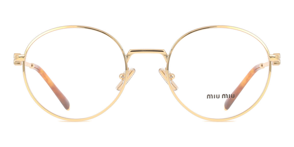 Miu Miu MU52XV 5AK1O1 Gold Eyeglasses | SmartBuyGlasses US