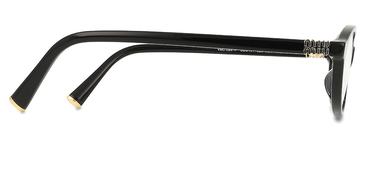 Miu Miu MU09XVF Asian Fit 16K1O1 Black Eyeglasses | SmartBuyGlasses US