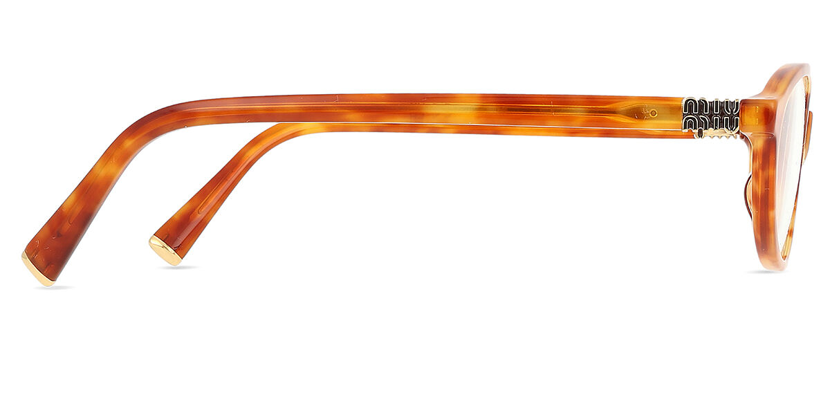 Miu Miu MU09XVF Asian Fit 4BW1O1 Light Brown Tortoise Eyeglasses