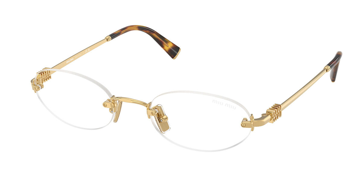 【MIU MIU】眼鏡 スクエアフレーム メタル ロゴ ゴールド Miu Miu Eyewear Runway スクエアフレーム サングラス