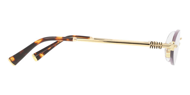 Miu Miu Luxury Rimless Gold Eyeglasses Minimal Fashion Frame Miu Miu MU 53WV Eyeglasses | LensCrafters main image 4