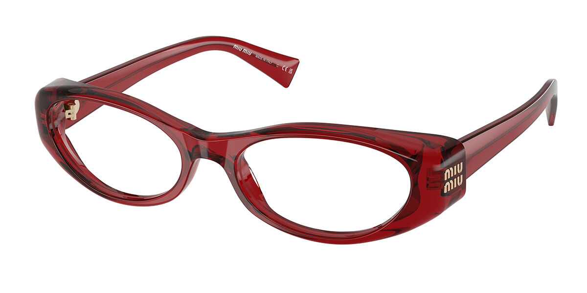 Miu Miu MU03ZV 25M1O1 Women's Glasses Red Size 53 - Free Lenses - Blue Light Block Available