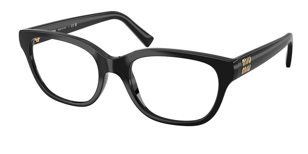 Miu Miu MU07ZV 1AB1O1 Women’s Glasses Black Size 52 - Free Lenses - Blue Light Block Available