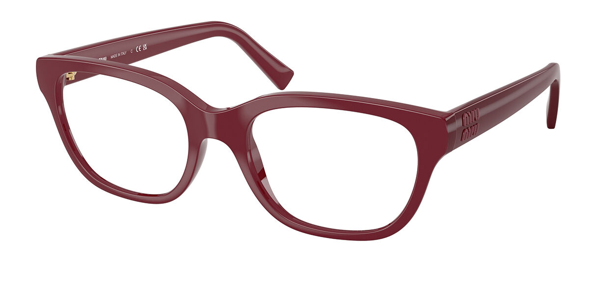 Miu Miu MU07ZV Women's Glasses, Burgundy, Size 52