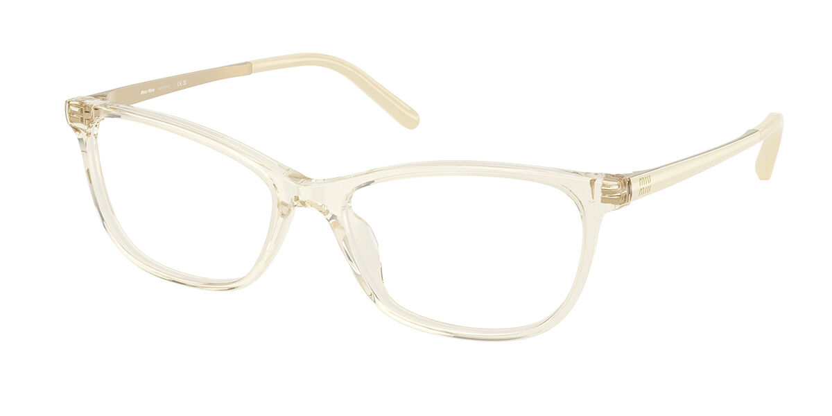 Miu Miu MU09ZV 12X1O1 Women’s Glasses Yellow Size 54 - Free Lenses - Blue Light Block Available