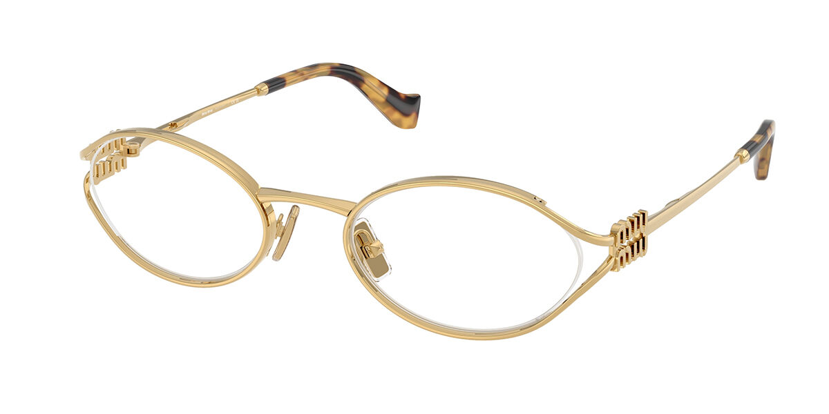 Miu Miu MU53ZV 5AK1O1 Women’s Glasses Gold Size 49 - Free Lenses - Blue Light Block Available