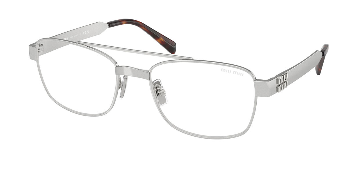 Miu Miu MUC52S Men's Glasses, Silver, Size 56