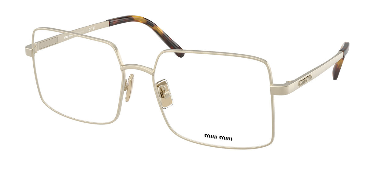Miu Miu MUC53S Men's Glasses, Gold, Size 59