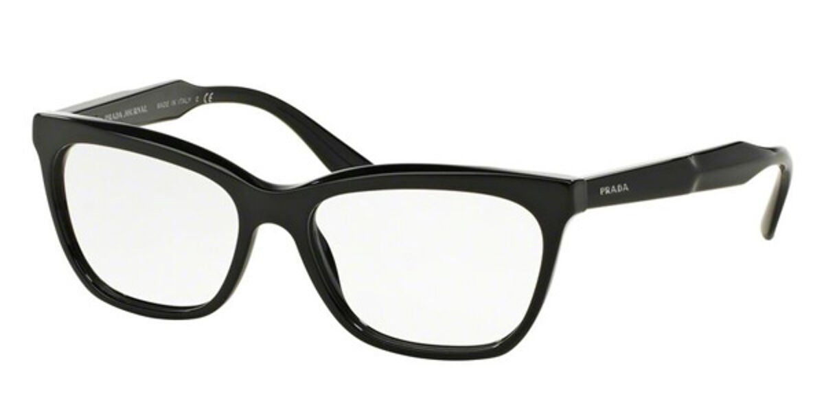 Prada PR 24SV JOURNAL 1AB1O1 Eyeglasses in Black | SmartBuyGlasses USA