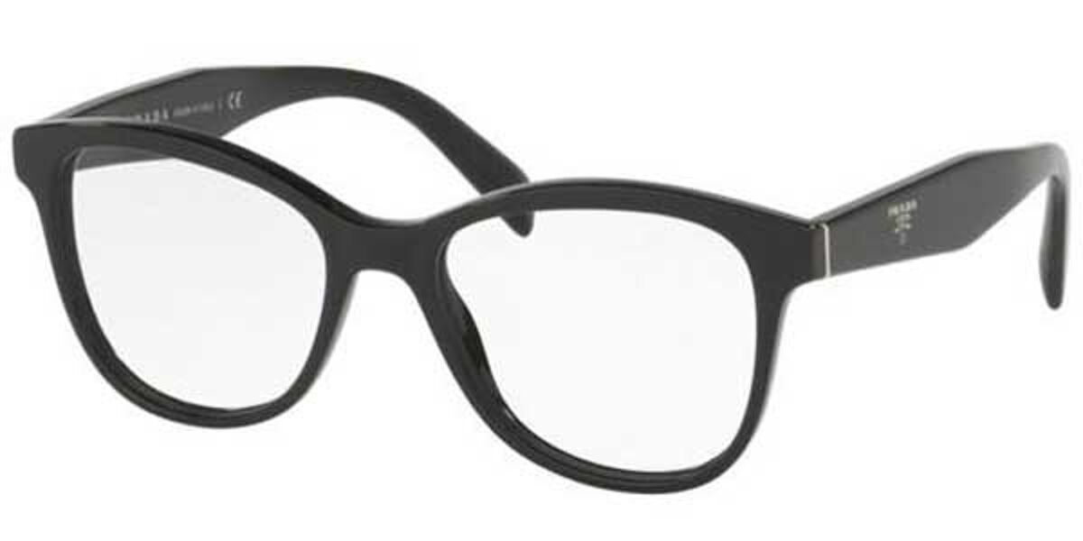Prada PR 12TV 1AB1O1 Eyeglasses in Black | SmartBuyGlasses USA