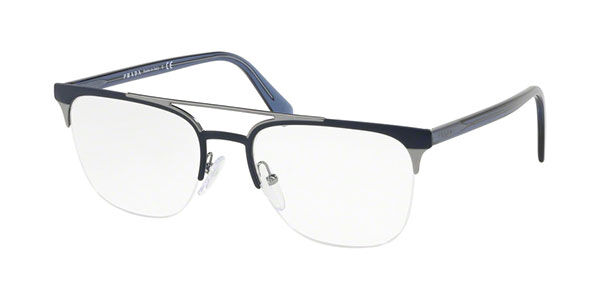Prada PR 63UV LFE1O1 Glasses Matte Blue 