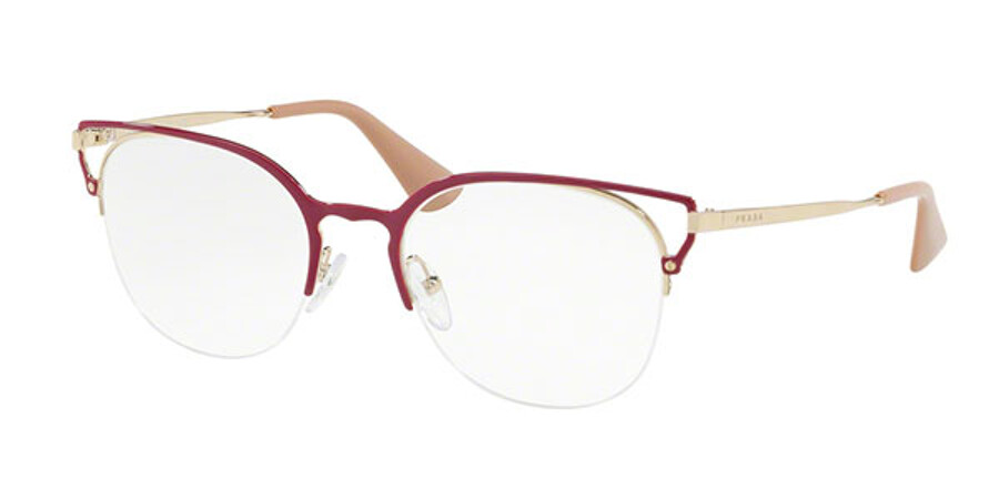 Prada PR 64UV LFA1O1 Glasses Red | VisionDirect Australia