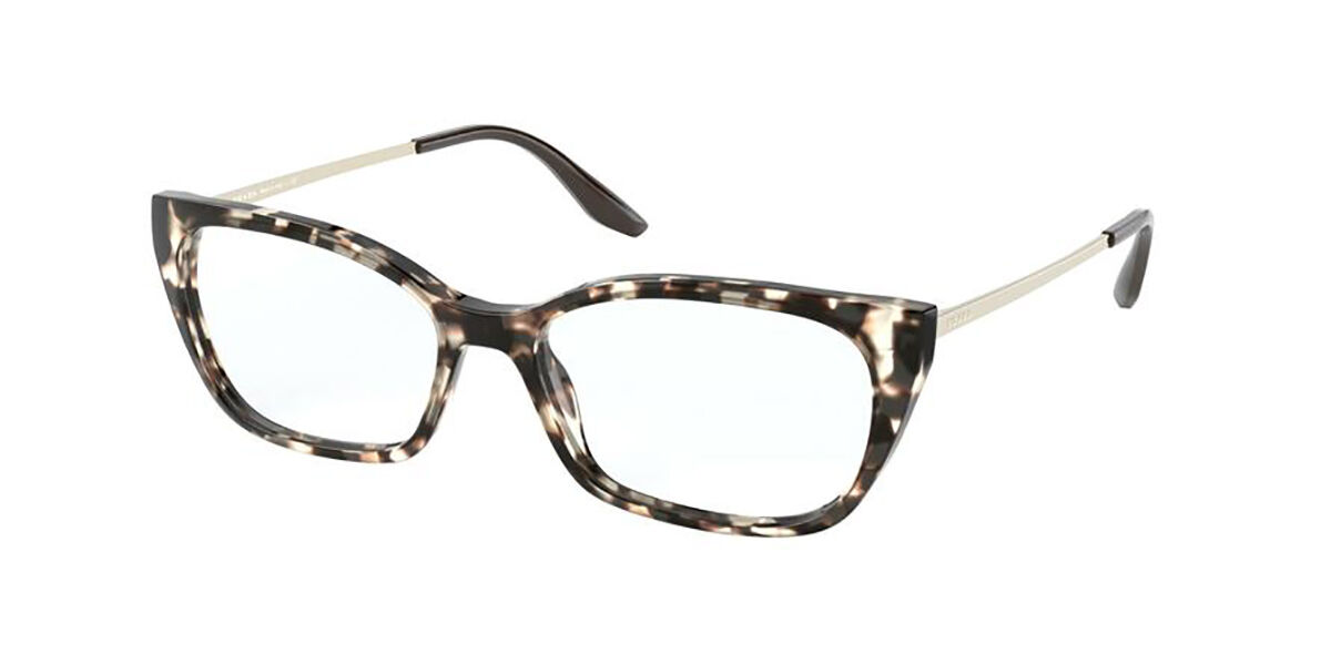 Prada PR 14XV UAO1O1 Glasses Spotted Brown/Tortoise | SmartBuyGlasses UK