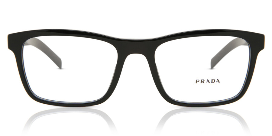 Prada PR 16XV 1AB1O1 Glasses Black | SmartBuyGlasses India