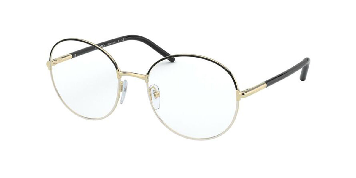 Prada PR 55WV AAV1O1 Glasses Pale Gold Black | VisionDirect Australia