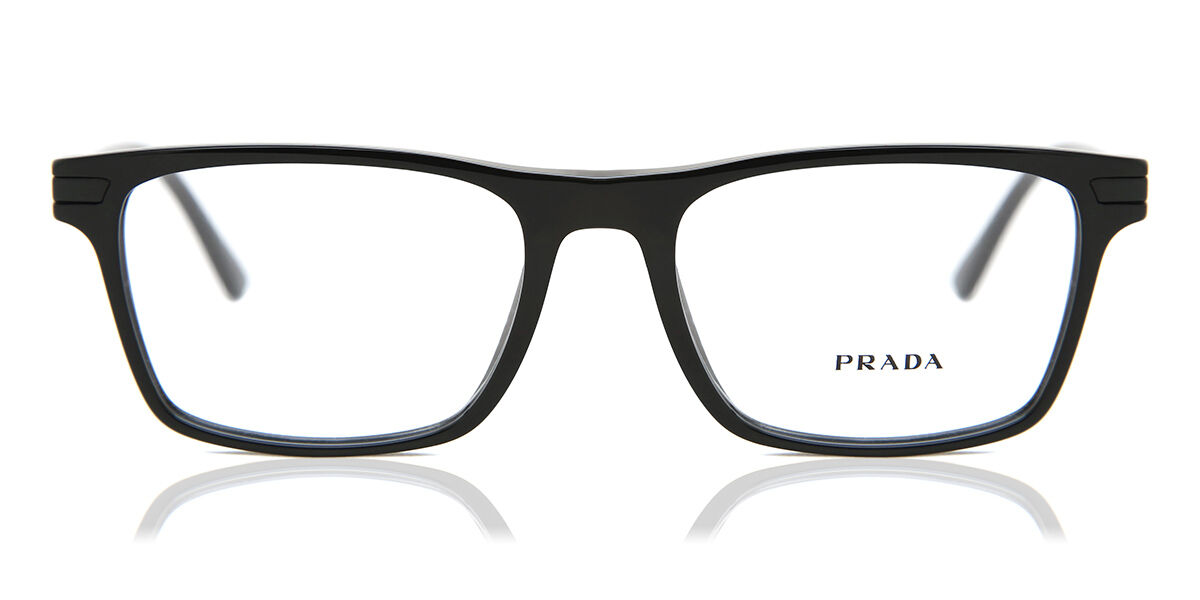 Prada PR 01WV 07F1O1 Eyeglasses in Black | SmartBuyGlasses USA