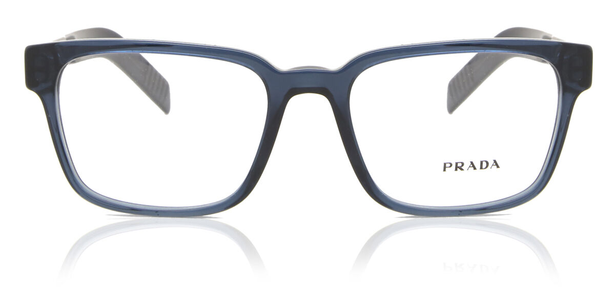 Prada PR 15WV 08Q1O1 Glasses Transparent Blue | SmartBuyGlasses Hong Kong