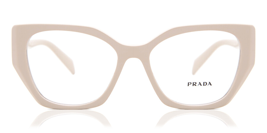 Prada PR 18WV Symbole VYJ1O1 Glasses Beige White | VisionDirect Australia