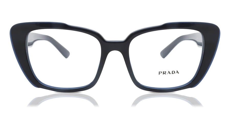 Prada PR 01YV 08V1O1 Eyeglasses in Shiny Blue Black | SmartBuyGlasses USA