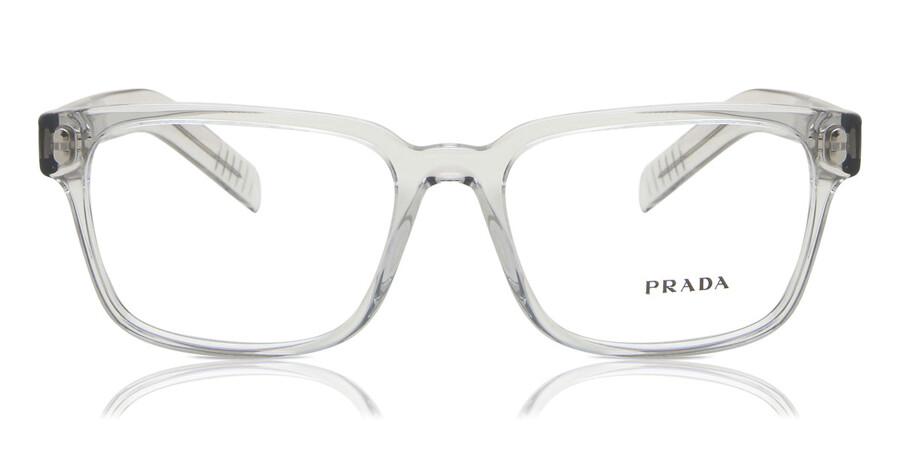 Prada PR 15WV U431O1 Eyeglasses in Transparent Grey | SmartBuyGlasses USA