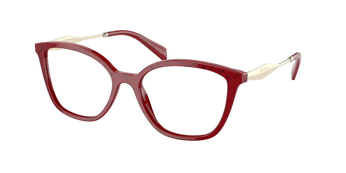 Prada PR 02ZV 15D1O1 Eyeglasses in Red Marble | SmartBuyGlasses USA