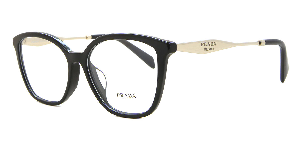 Prada PR 02ZVF Asian Fit 1AB1O1 Black Eyeglasses | SmartBuyGlasses US