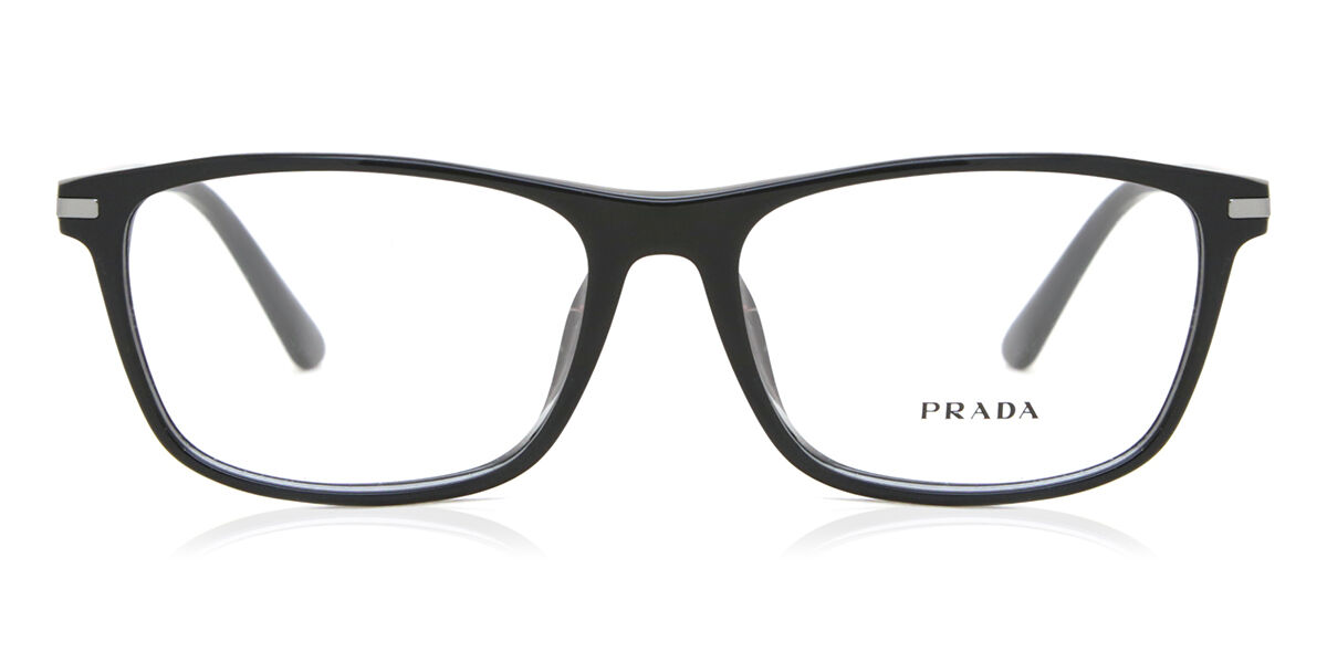 Prada PR 01ZVD Asian Fit 1AB1O1 Glasses Black | VisionDirect Australia