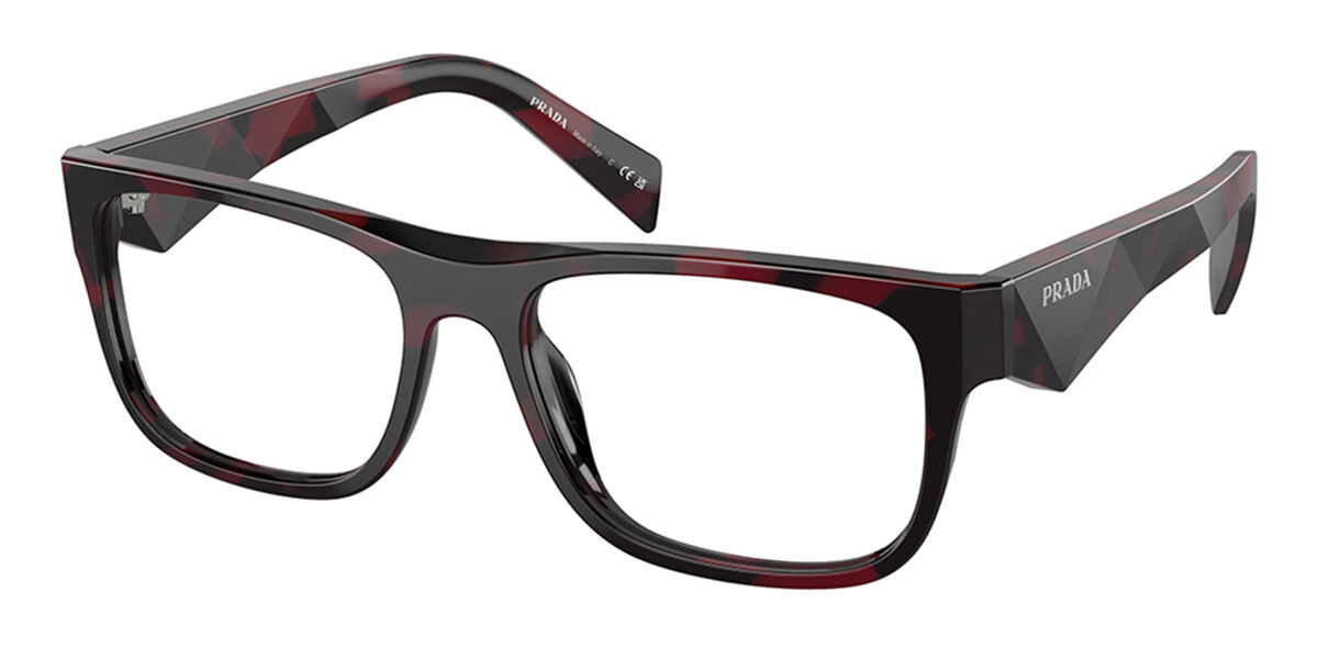 Photos - Glasses & Contact Lenses Prada PR 22ZV 16L1O1 Men's Eyeglasses Tortoiseshell Size 55 (Frame O 