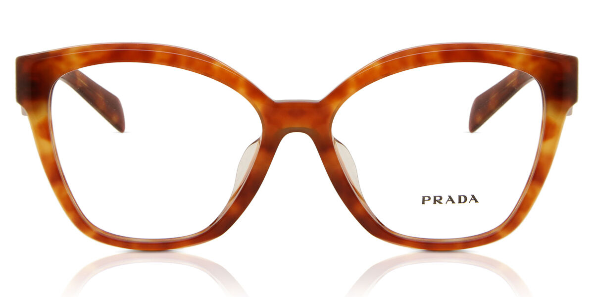 Prada PR 20ZVF Asian Fit 10L1O1 Womens Glasses Tortoiseshell Size - Free Lenses - HSA/FSA Insurance - Blue Light Block Available