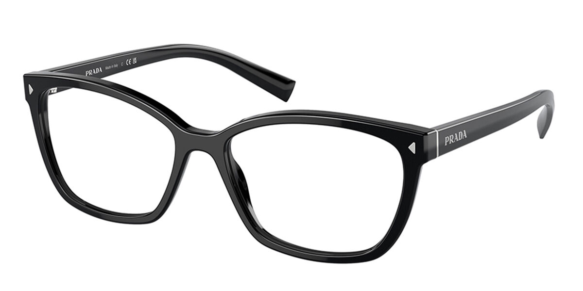 Prada PR 15ZVF Asian Fit 1AB1O1 Glasses Black | VisionDirect Australia