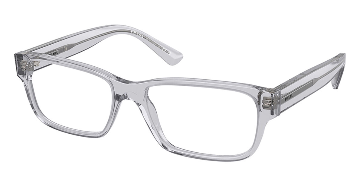 Photos - Glasses & Contact Lenses Prada PR 18ZV U431O1 Men's Eyeglasses Clear Size 54  - B (Frame Only)