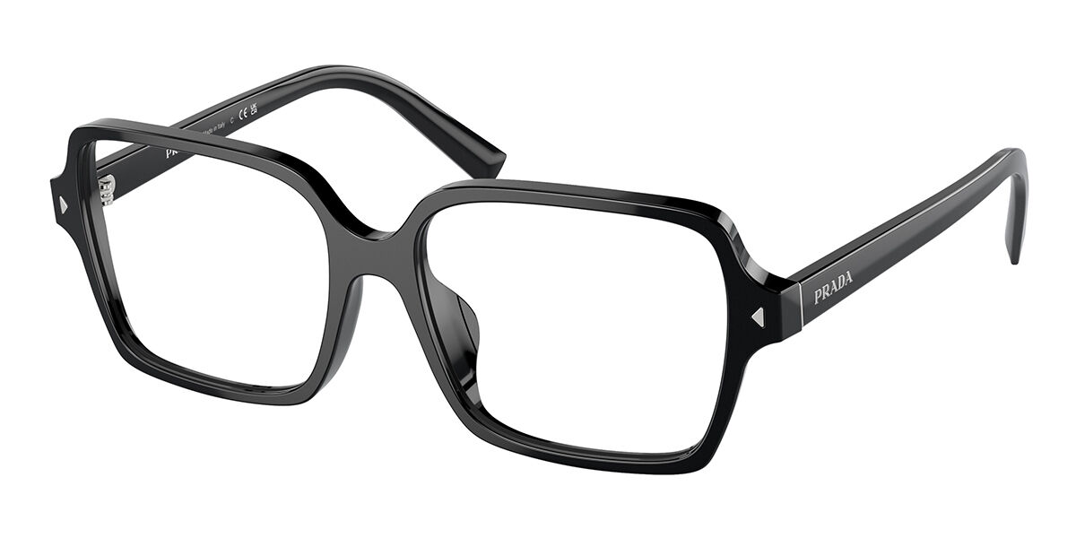Prada PR A02V 1AB1O1 Women's Eyeglasses Black Size 51 (Frame Only) - Blue Light Block Available