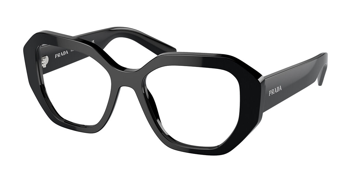 Photos - Glasses & Contact Lenses Prada PR A07V 1AB1O1 Women's Eyeglasses Black Size 52   (Frame Only)