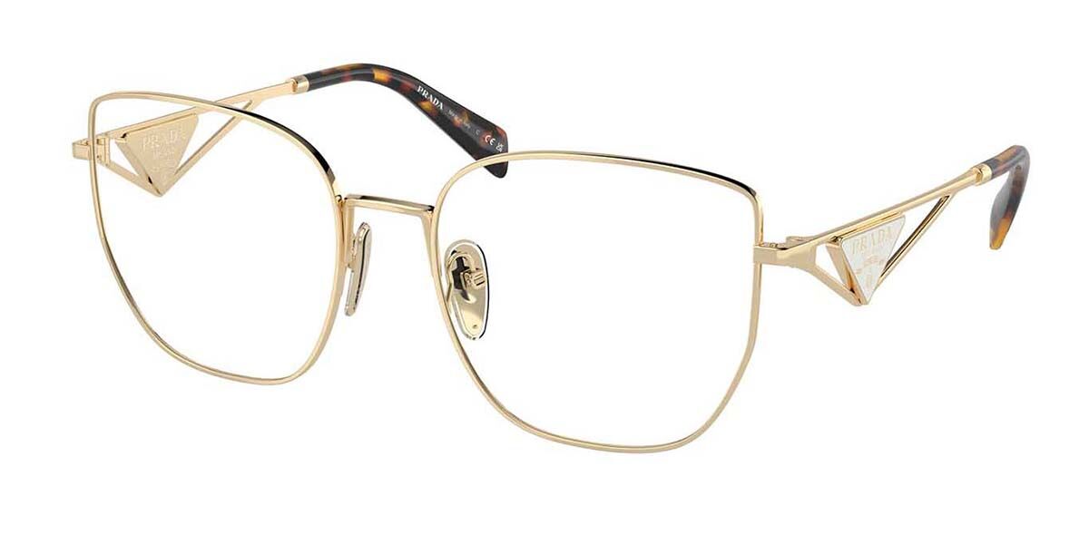 Prada PR A54VD Asian Fit ZVN1O1 Eyeglasses in Pale Gold ...