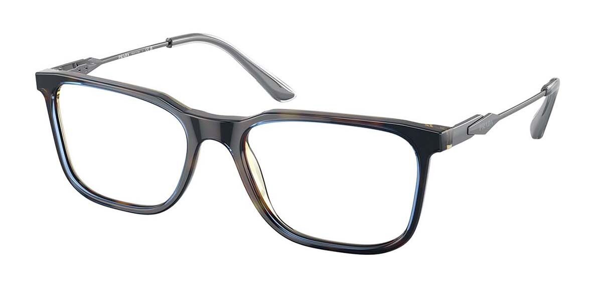 Photos - Glasses & Contact Lenses Prada PR 05ZV ZXH1O1 Men's Eyeglasses Tortoiseshell Size 55 (Frame O 