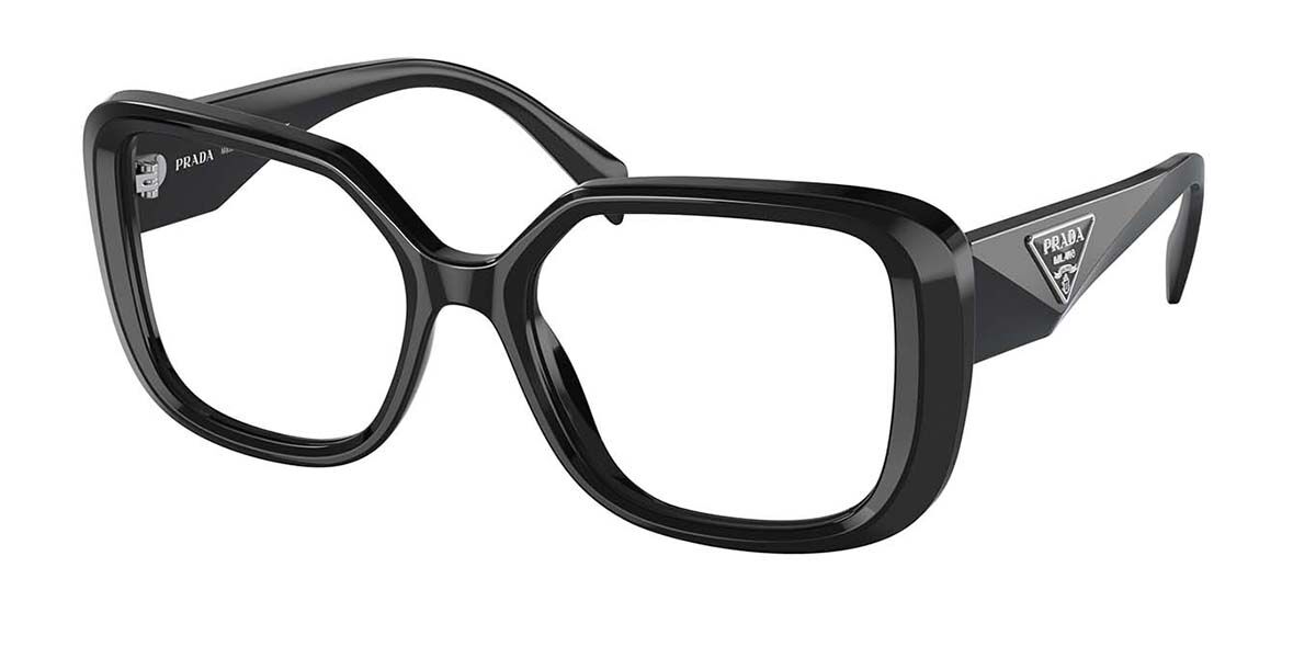 Prada PR 10ZV 1AB1O1 Glasses Black | VisionDirect Australia