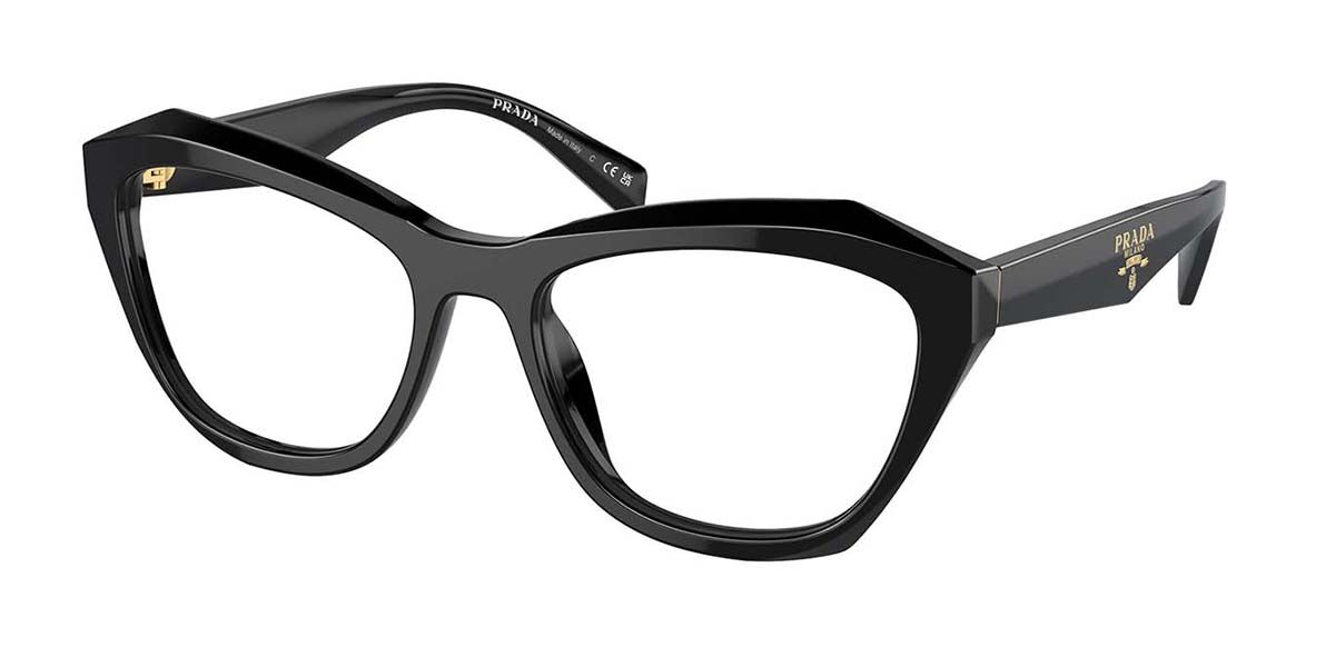 Prada PR A20V 16K1O1 Eyeglasses in Black SmartBuyGlasses USA