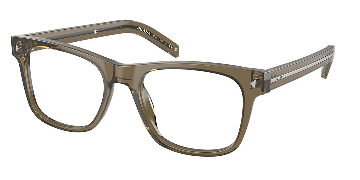 Prada PR A13VF Asian Fit 18T1O1 Men's Eyeglasses Green Size 54 (Frame Only) - Blue Light Block Available