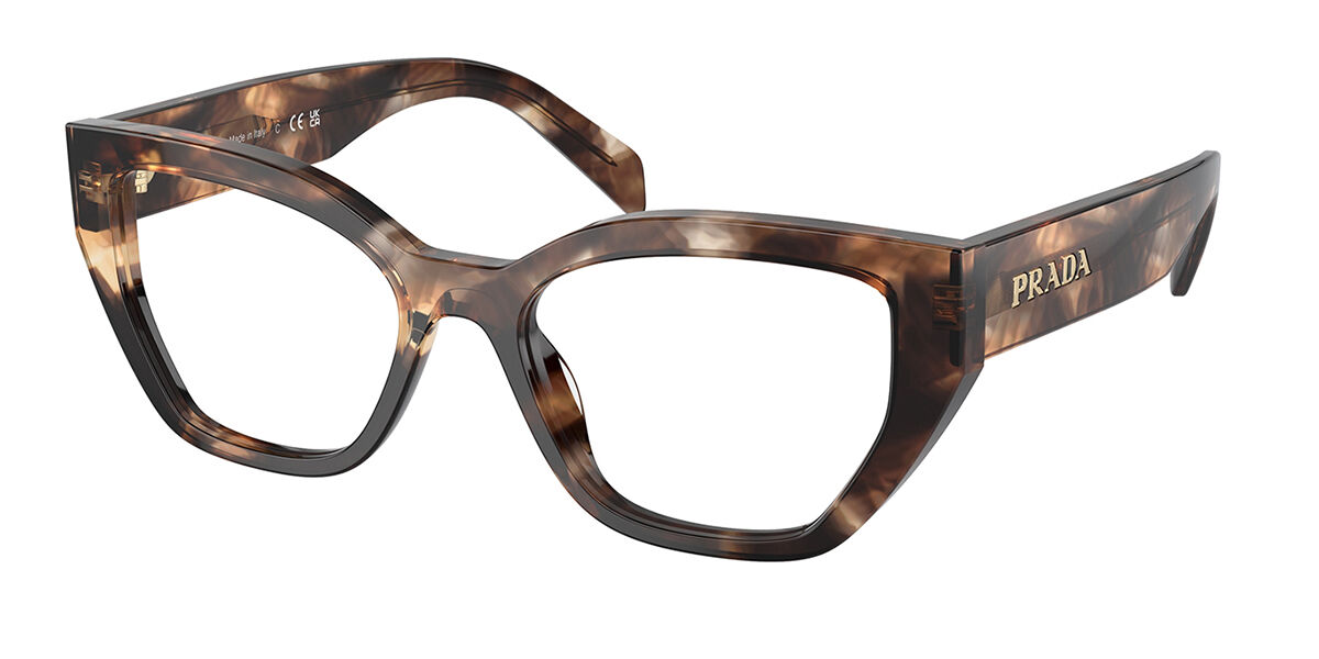 Prada PR A16VF Asian Fit 14P1O1 Women's Eyeglasses Tortoiseshell Size 54 (Frame Only) - Blue Light Block Available