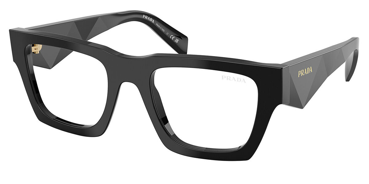 Image of Prada PR A06SF Asian Fit Blå-Light Block 16K08N Svarte Briller Menn NOK