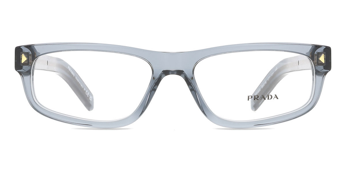 Prada Męski Transparent Blue Pr B02v 17T1o1 57 Niebieskie Meskie Okulary Korekcyjne