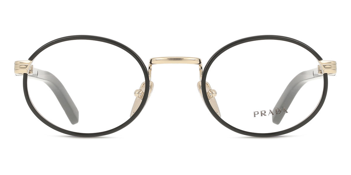 Prada PR B55V AAV1O1 52 Svarta Glas&ouml;gon (Endast B&aring;ge) Kvinna
