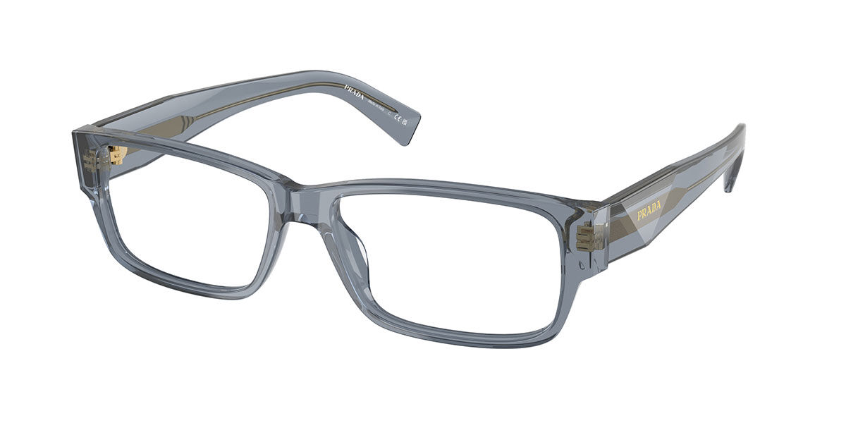 Prada PR B09V 17T1O1 57 Bl&aring;a Glas&ouml;gon (Endast B&aring;ge) M&auml;n