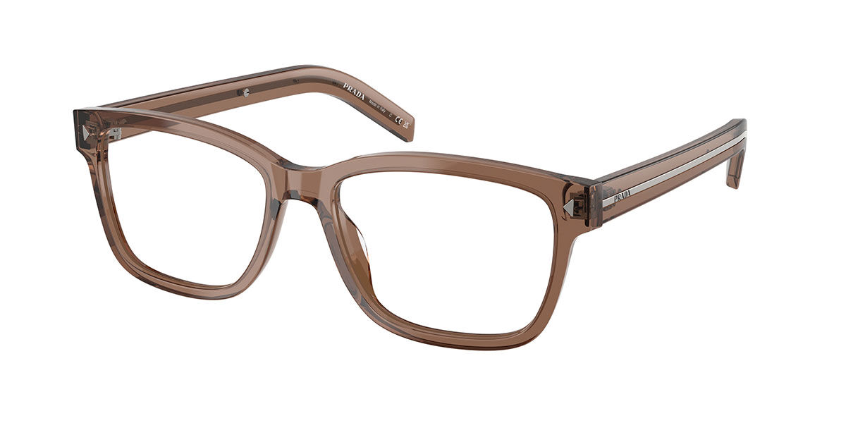 Prada Męski Transparent Clay Brown Pr B10v 28I1o1 55 Brazowe Meskie Okulary Korekcyjne